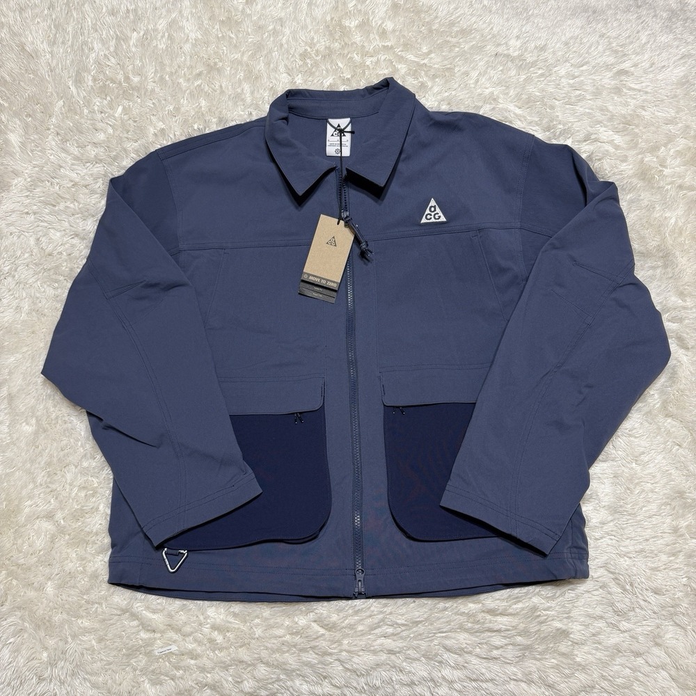 Men's Small - Nike ACG "Smith Summit" UV Repel Jacket Navy Blue HV0598-437